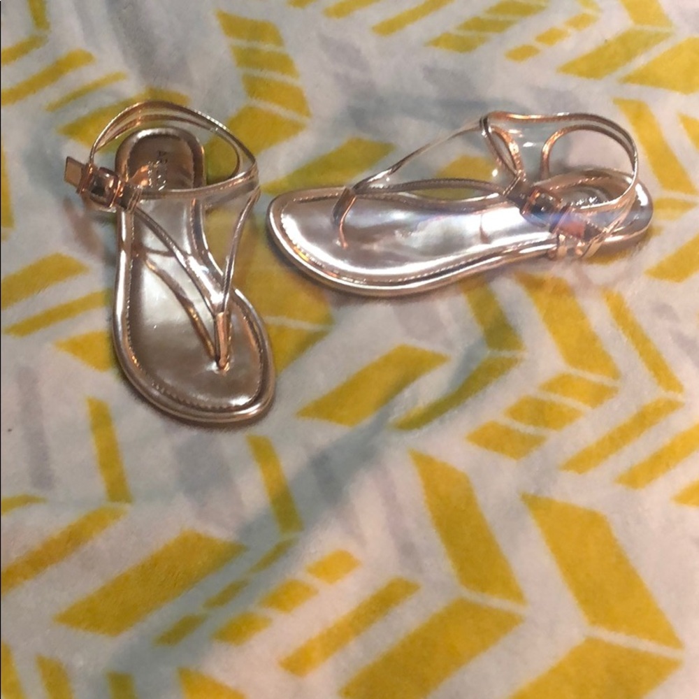 Size 6 clear Rose Arizona sandals